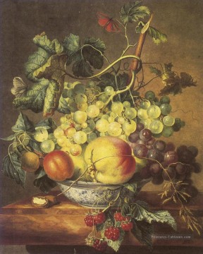  francina art - Vruchtenstilleven in een porseleine Kom Francina Margaretha van Huysum nature morte